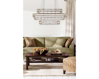 Elegant Pendant Light - Black, L 42", 3 Lights (3504G42L3BK)