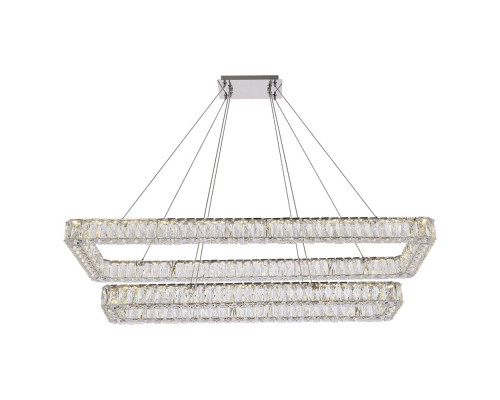 Elegant Pendant Light - Chrome, L 50", 2 Lights (3504G50L2C)