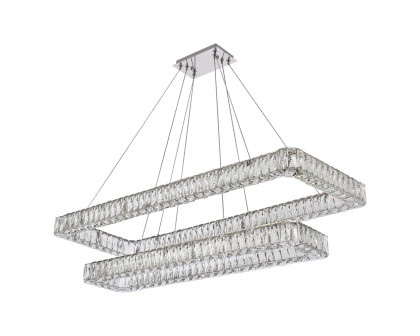 Elegant Pendant Light - Chrome, L 50", 2 Lights (3504G50L2C)