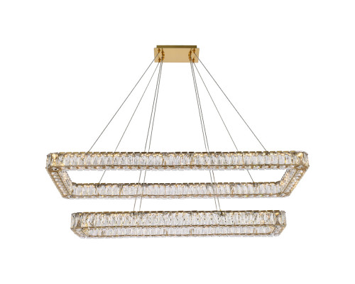 Elegant Pendant Light - Gold, L 50", 2 Lights (3504G50L2G)