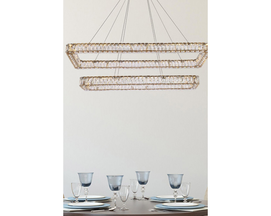 Elegant Pendant Light - Gold, L 50", 2 Lights (3504G50L2G)