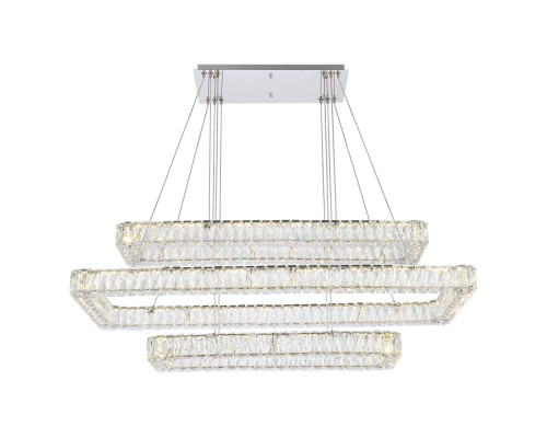 Elegant Pendant Light - Chrome, L 50", 3 Lights (3504G50L3C)