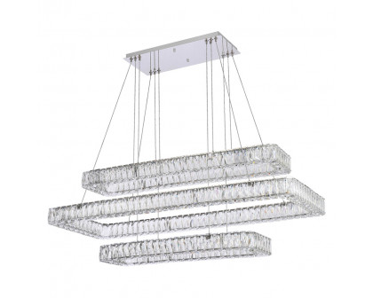 Elegant Pendant Light - Chrome, L 50", 3 Lights (3504G50L3C)