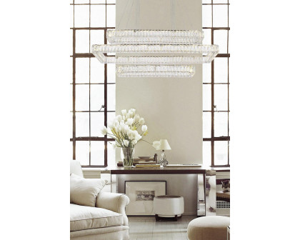 Elegant Pendant Light - Chrome, L 50", 3 Lights (3504G50L3C)