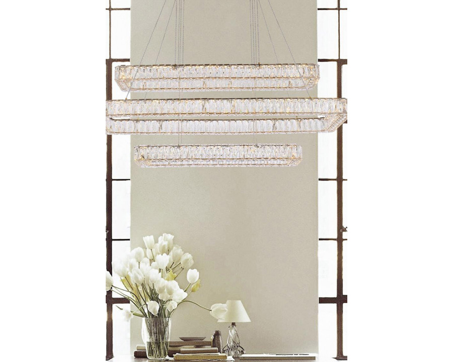 Elegant Pendant Light - Gold, L 50", 3 Lights (3504G50L3G)