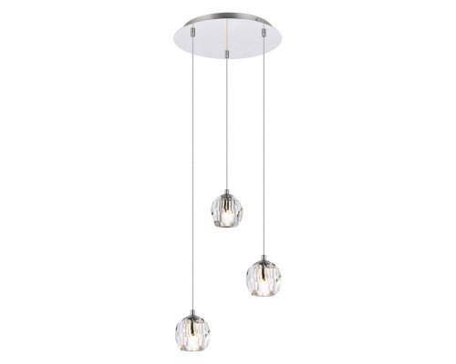 Elegant Eren 1 Light Pendant - Chrome, L 12" (3505D12C)