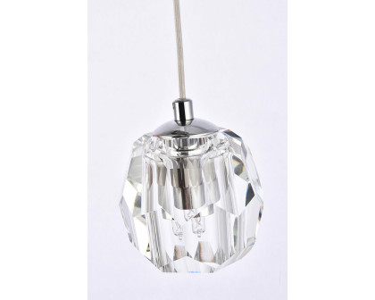 Elegant Eren 1 Light Pendant - Chrome, L 12" (3505D12C)