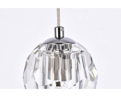 Elegant Eren 1 Light Pendant - Chrome, L 12" (3505D12C)