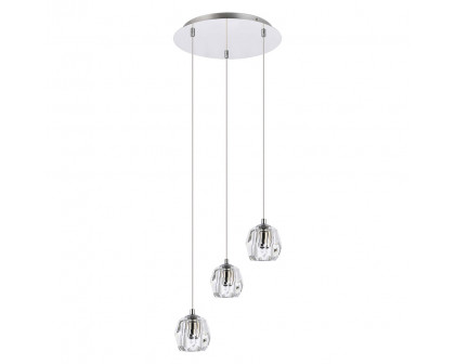 Elegant Eren 1 Light Pendant - Chrome, L 12" (3505D12C)