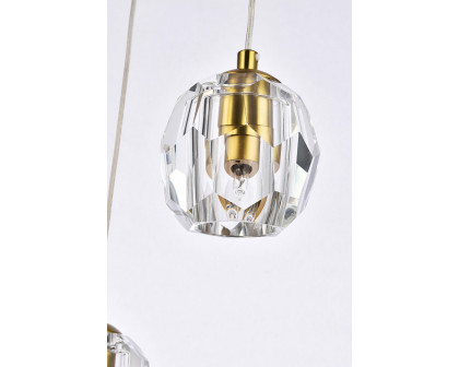 Elegant Eren 1 Light Pendant - Gold, L 12" (3505D12G)