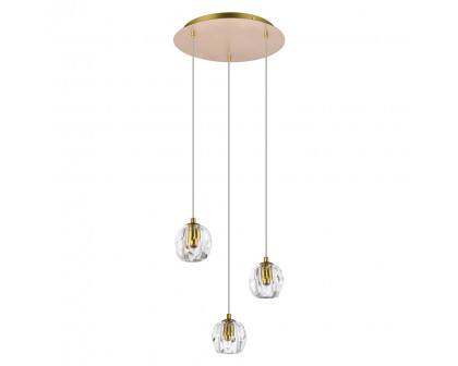 Elegant Eren 1 Light Pendant - Gold, L 12" (3505D12G)