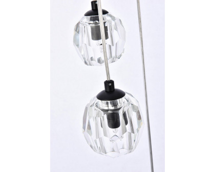 Elegant Eren 1 Light Pendant - Black, L 20" (3505D20BK)