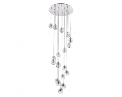 Elegant Eren 1 Light Pendant - Chrome, L 20" (3505D20C)