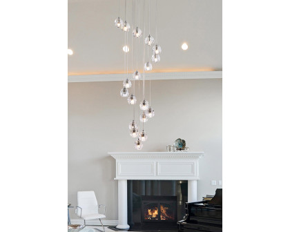 Elegant Eren 1 Light Pendant - Chrome, L 20" (3505D20C)