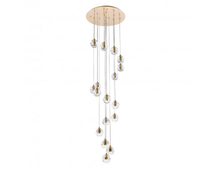 Elegant Eren 1 Light Pendant - Gold, L 20" (3505D20G)