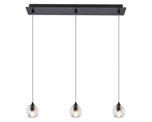 Elegant Eren 1 Light Pendant - Black, L 28" (3505D28BK)