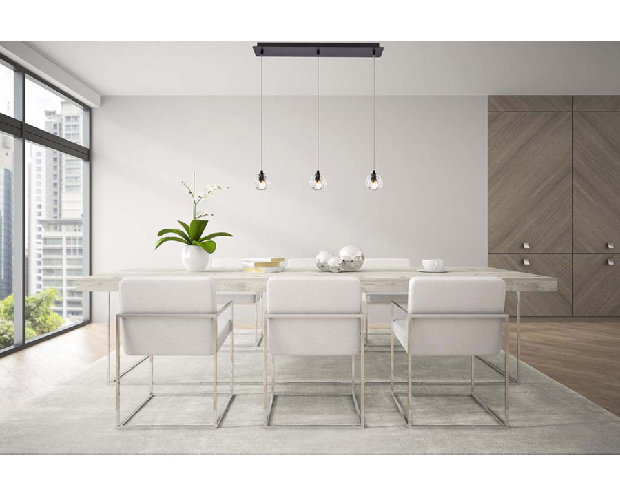 Elegant Eren 1 Light Pendant - Black, L 28" (3505D28BK)