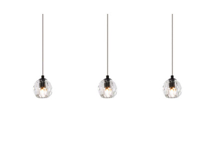 Elegant Eren 1 Light Pendant - Black, L 28" (3505D28BK)