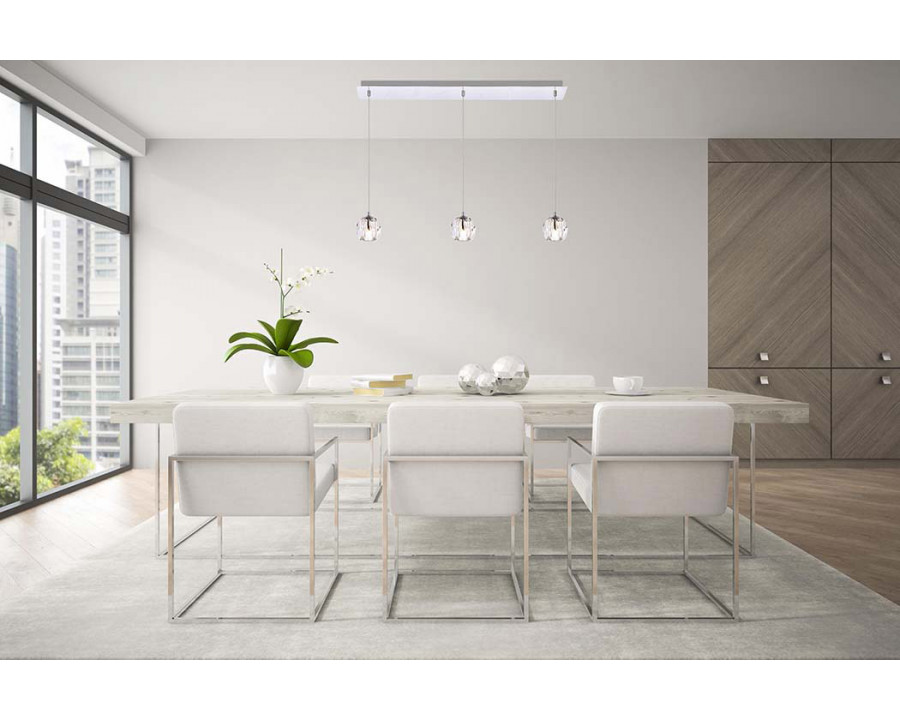 Elegant Eren 1 Light Pendant - Chrome, L 28" (3505D28C)