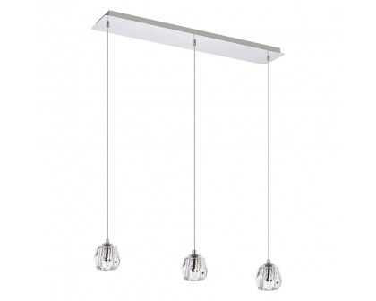 Elegant Eren 1 Light Pendant - Chrome, L 28" (3505D28C)