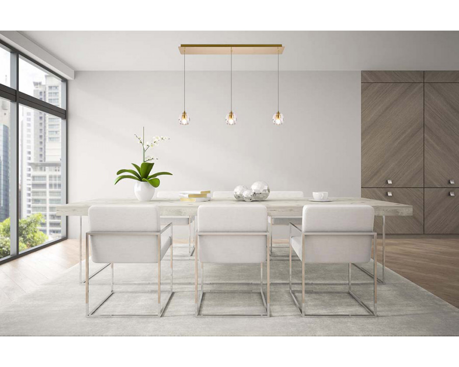 Elegant Eren 1 Light Pendant - Gold, L 28" (3505D28G)