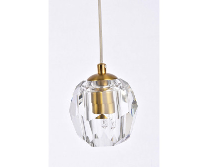 Elegant Eren 1 Light Pendant - Gold, L 28" (3505D28G)