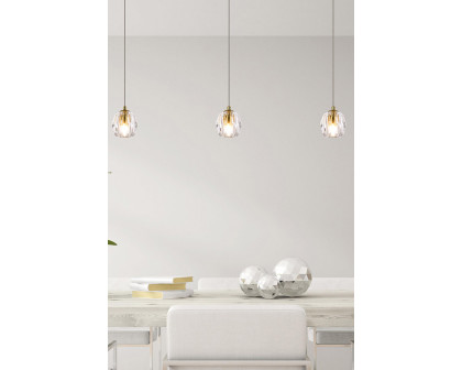 Elegant Eren 1 Light Pendant - Gold, L 28" (3505D28G)