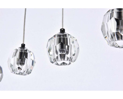 Elegant Eren 1 Light Pendant - Black, L 32" (3505D32BK)