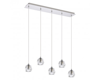 Elegant Eren 1 Light Pendant - Chrome, L 32" (3505D32C)