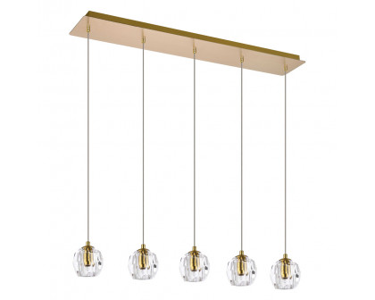 Elegant Eren 1 Light Pendant - Gold, L 32" (3505D32G)