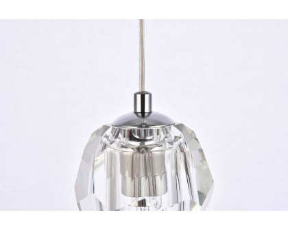 Elegant Eren 1 Light Pendant - Chrome, L 5.5" (3505D6C)