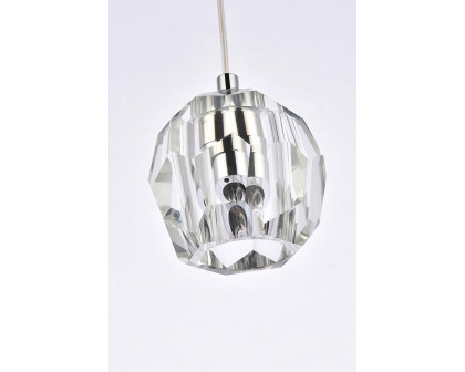 Elegant Eren 1 Light Pendant - Chrome, L 5.5" (3505D6C)