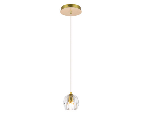 Elegant Eren 1 Light Pendant - Gold, L 5.5" (3505D6G)