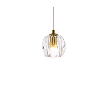 Elegant Eren 1 Light Pendant - Gold, L 5.5" (3505D6G)