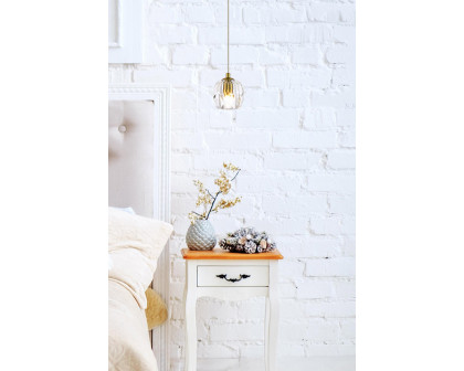 Elegant Eren 1 Light Pendant - Gold, L 5.5" (3505D6G)