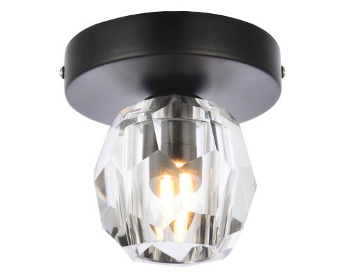 Elegant Eren 1 Light Flush Mount - Black (3505F5BK)