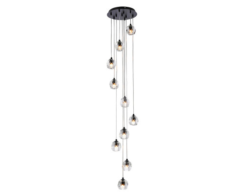 Elegant Eren 24 Lights Pendant - Black, L 11" (3505G11BK)