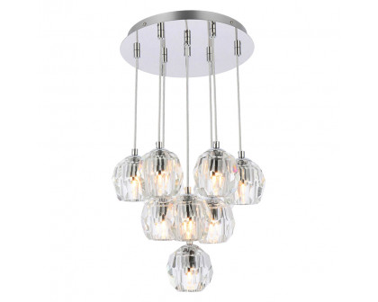 Elegant Eren 24 Lights Pendant - Chrome, L 11" (3505G11C)