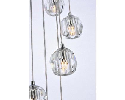 Elegant Eren 24 Lights Pendant - Chrome, L 11" (3505G11C)