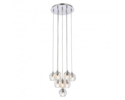 Elegant Eren 24 Lights Pendant - Chrome, L 11" (3505G11C)