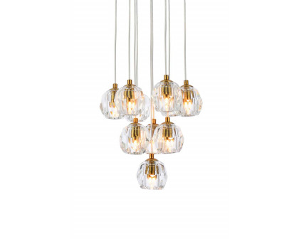 Elegant Eren 24 Lights Pendant - Gold, L 11" (3505G11G)