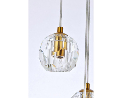 Elegant Eren 24 Lights Pendant - Gold, L 11" (3505G11G)