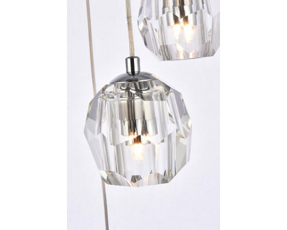 Elegant Eren 24 Lights Pendant - Chrome, L 12" (3505G12C)