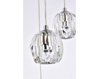 Elegant Eren 24 Lights Pendant - Chrome, L 12" (3505G12C)