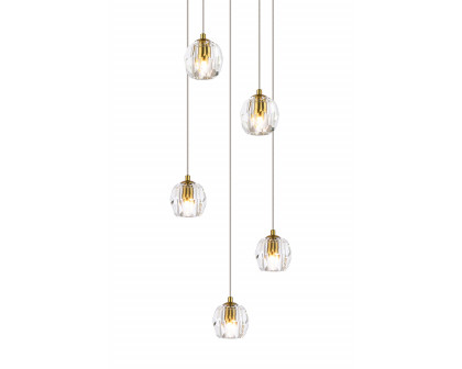 Elegant Eren 24 Lights Pendant - Gold, L 12" (3505G12G)