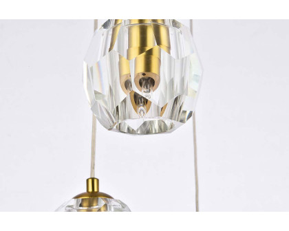 Elegant Eren 24 Lights Pendant - Gold, L 12" (3505G12G)