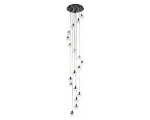 Elegant Eren 24 Lights Pendant - Black, L 15" (3505G15BK)