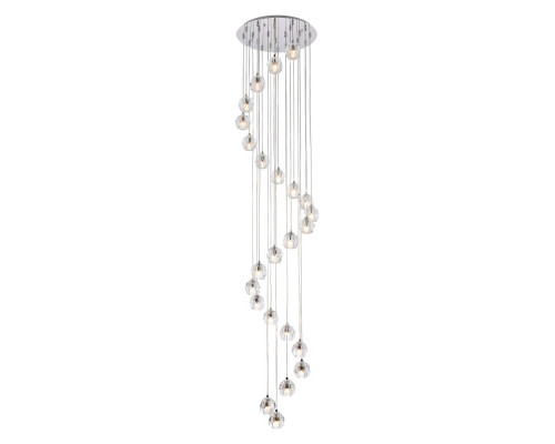 Elegant Eren 24 Lights Pendant - Chrome, L 19" (3505G19C)