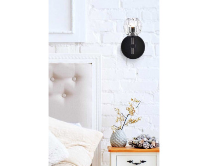 Elegant Wall Sconce - Black (3505W6BK)