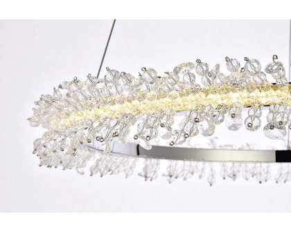 Elegant Laurel Led Pendant - Chrome, L 26" (3506D26C)